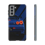 R34 Skyline Afterburner Rear GT-R Tough Phone Case for JDM Fans