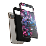 Skyline GT-R Tokyo Rain JDM Night Art Tough Phone Case