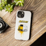 Z06 Corvette Phone Case, Yellow Sketch Reveal Chrome Cover