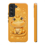Bearded Dragon Kawaii Crown Art Tough Phone Case