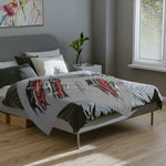 1959 Red Chevy Impala Throw Blanket | Classic Car Velveteen Microfiber