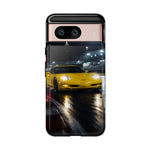Yellow C5 Z06 Track Day Speed Art Tough Phone Case