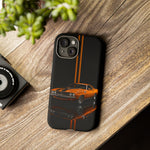 Orange Cuda Phone Case, Muscle Car Stripe Studio Cover, Gift