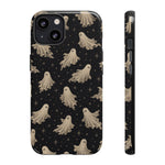 Vintage Ghost Pattern phone case | Halloween spooky stars design
