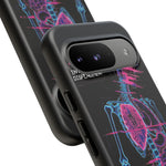 Neon Anatomical Skeleton Phone Case | Internal Displacement Art