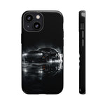 Black Sports Car Illustration 2023 Challenger SRT phone case | Car Drift Reflection