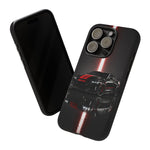 Camaro ZL1 Phone Case, Black Red Racing Stripe Studio Cover, Gift