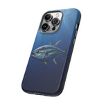 Yellowfin Tuna Phone Case, Deep Blue Water Tough Cover, Gift