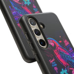 Neon Parrot Cocktails phone case | Tough Cases