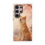 Akita Cherry Blossom Phone Case Sakura Dog Lover Gift