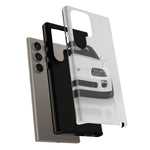 White MK4 Supra Phone Case, Retro 90s JDM Tough Cover for Car Enthusiasts