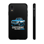 Chevy K10 Cheyenne Super Blue Classic Truck Tough Phone Case