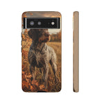 German Wirehaired Pointer Autumn Art Tough Phone Case