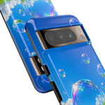 Bubbles Over Grass phone case | Tough Cover