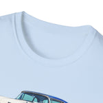 1959 Fairlane 500 Car Illustration T-Shirt | Vintage Classic Auto Design