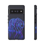 Neon Blue Tiger phone case | tough protective cover