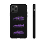 MK4 Supra Phone Case Purple, Three-View Vector Cover