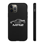 MR2 White Side Silhouette JDM Tough Phone Case Cover Gift