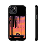 Silverado sunset truck Phone Case | Retro pickup silhouette