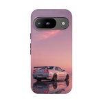 Silver Skyline R34 at Sunset Phone Case | Car Reflection Sky Case