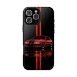 Fox Body Mustang Phone Case, Red 87 Muscle Car Stripe Studio Cover