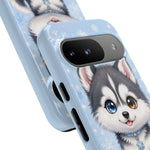 Siberian Husky Kawaii Ice Chibi Pet Dog Art Tough Phone Case