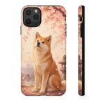 Akita Cherry Blossom Phone Case Sakura Dog Lover Gift