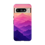 Pastel Mountain Haze Vaporwave Art Tough Phone Case