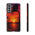 Basketball Court Sunset Phone Case | Tough Phone Case