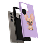 French Bulldog Bat Ears Kawaii Pet Dog Art Tough Phone Case
