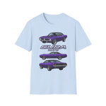 1970 Cuda purple car T-Shirt | Classic Muscle Car Tee