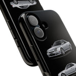 Silver Prelude Sports Coupe Tough Phone Case for JDM Fans