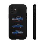 1970 Chevelle SS Phone Case Blue, Three-View Vector Tough Cover