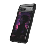 Melancholy Data Poster Phone Case, Glitch Anime Sky Tough Cover