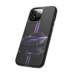 R33 Skyline Phone Case, Purple 97 JDM Sports Car Stripe Studio Cover