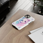 Pastel Panda Phone Case, Glitch Color Block Cover