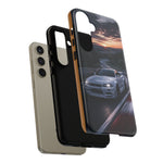 Skyline GT-R R34 White Nurburgring Speed Art Tough Phone Case