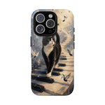 Piano Cat walking on keys Tough Case | Phone cover, musical cat art