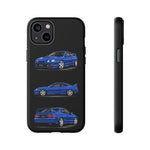 Tough Phone Case - Blue Celica GT-Four JDM Rally Car Multi View Art