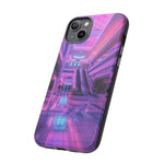 Empty Mall Escalator Vaporwave Art Tough Phone Case