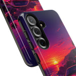 FD RX-7 Retro Sunset Sports Car Tough Case | Neon Vaporwave Beach Drive