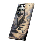 Piano Cat walking on keys Tough Case | Phone cover, musical cat art
