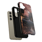 Cherry Blossom Street Scene R34 Skyline GTR Tough Case | Car Photo Cover