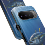 Yellowfin Tuna Phone Case, Deep Blue Water Tough Cover, Gift