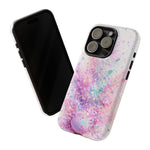 Pastel Galaxy Glitter Splash phone case | tough cover