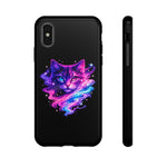 Galaxy Cat Cosmic Swirl Vaporwave Phone Case Mystical Tough Case