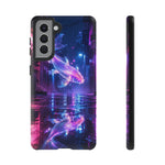 Neon Koi Reflection Vaporwave phone case | Tough Cover
