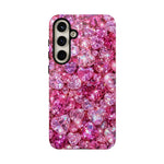 Pink Heart Gem Pattern phone case | Tough Case