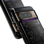 R33 Skyline Infographic Phone Case, Purple Spec Sheet Cover