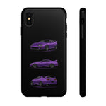 MK4 Supra Phone Case Purple, Three-View Vector Cover